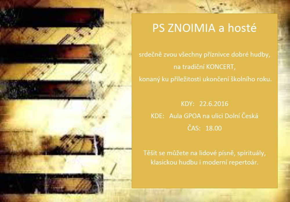 Tradiční koncert PS Znoimia
