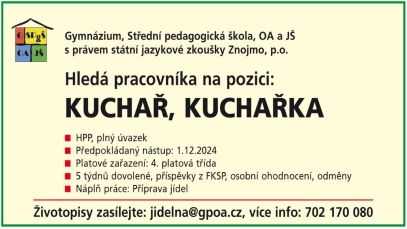 Volná pracovní pozice