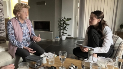 Nahrávání s pamětníkem do projektu "Příběhy našich sousedů"