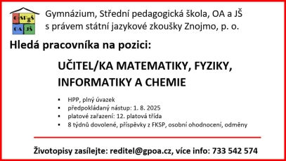 Hledáme učitele